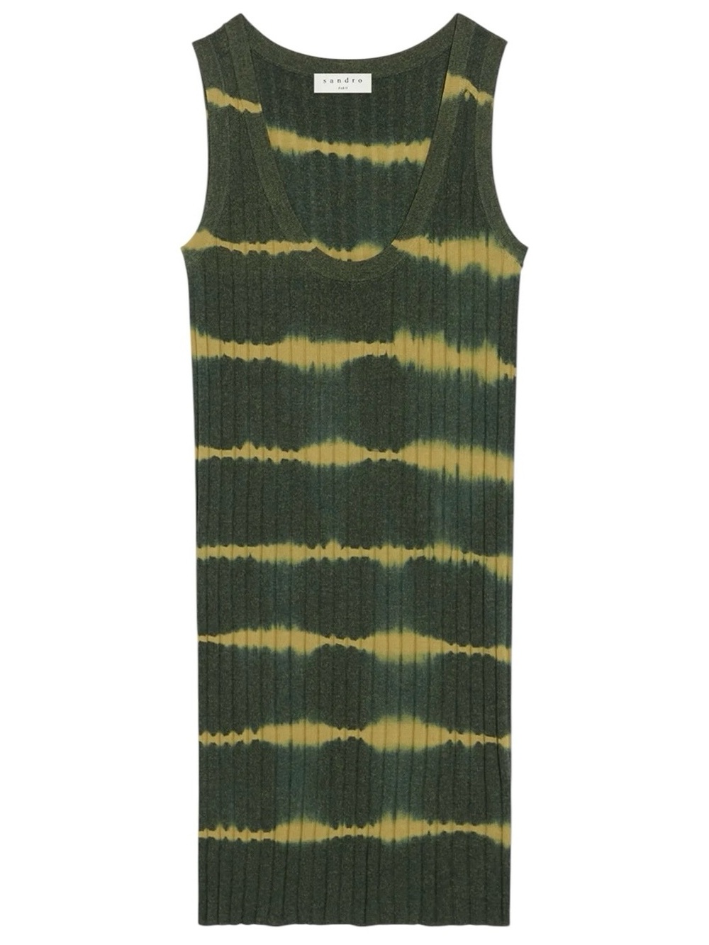 SANDRO Honore Tie Dye Stripe Long Tank Top NWT Size 1